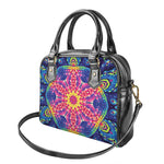 Colorful Psychedelic Kaleidoscope Print Shoulder Handbag