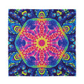 Colorful Psychedelic Kaleidoscope Print Silk Bandana