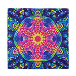 Colorful Psychedelic Kaleidoscope Print Silk Bandana