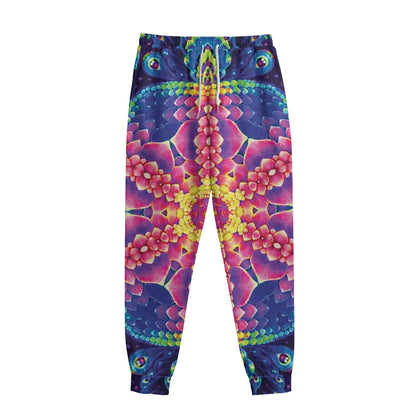 Colorful Psychedelic Kaleidoscope Print Sweatpants