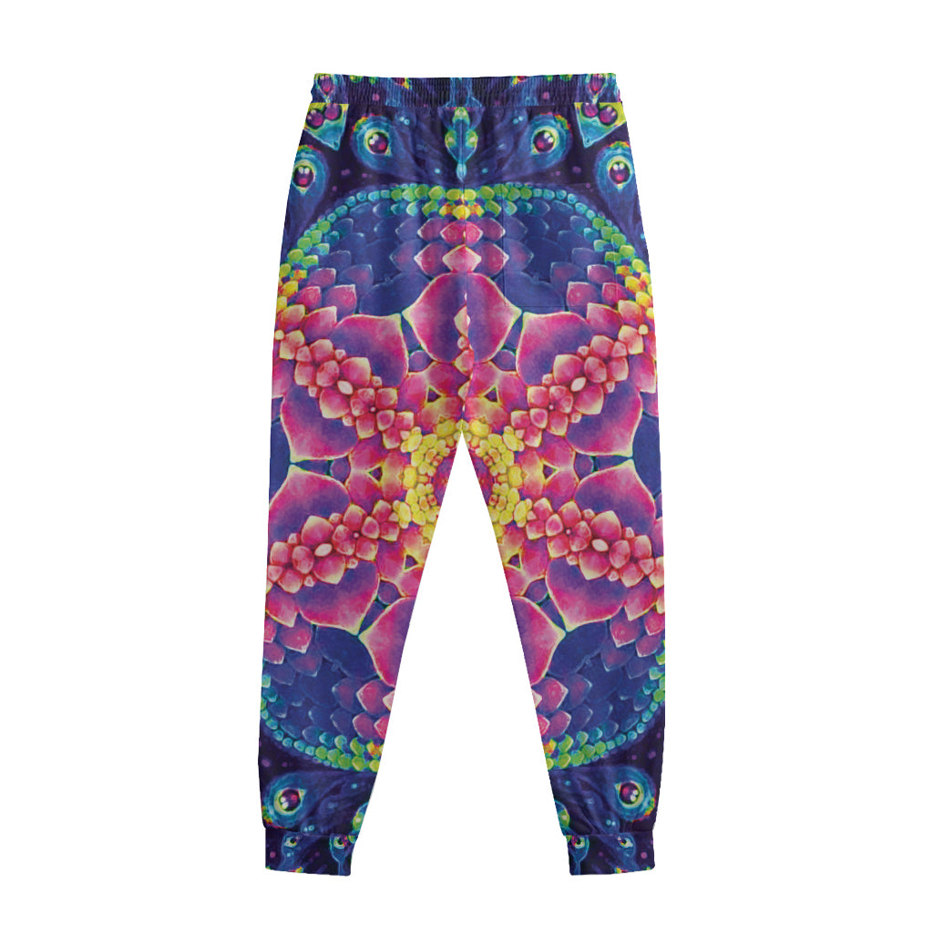 Colorful Psychedelic Kaleidoscope Print Sweatpants