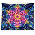 Colorful Psychedelic Kaleidoscope Print Tapestry