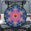 Colorful Psychedelic Kaleidoscope Print Tire Cover With Camera Hole