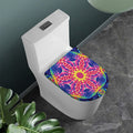 Colorful Psychedelic Kaleidoscope Print Toilet Lid Cover