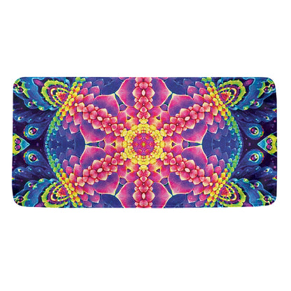 Colorful Psychedelic Kaleidoscope Print Towel