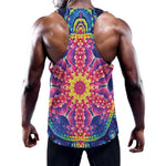 Colorful Psychedelic Kaleidoscope Print Training Tank Top
