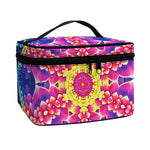 Colorful Psychedelic Kaleidoscope Print Travel Makeup Bag