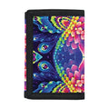 Colorful Psychedelic Kaleidoscope Print Trifold Wallet