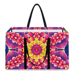 Colorful Psychedelic Kaleidoscope Print Utility Tote Bag