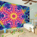 Colorful Psychedelic Kaleidoscope Print Wall Sticker