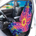 Colorful Psychedelic Kaleidoscope Print Waterproof Car Seat Cover