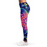 Colorful Psychedelic Kaleidoscope Print Women's Leggings