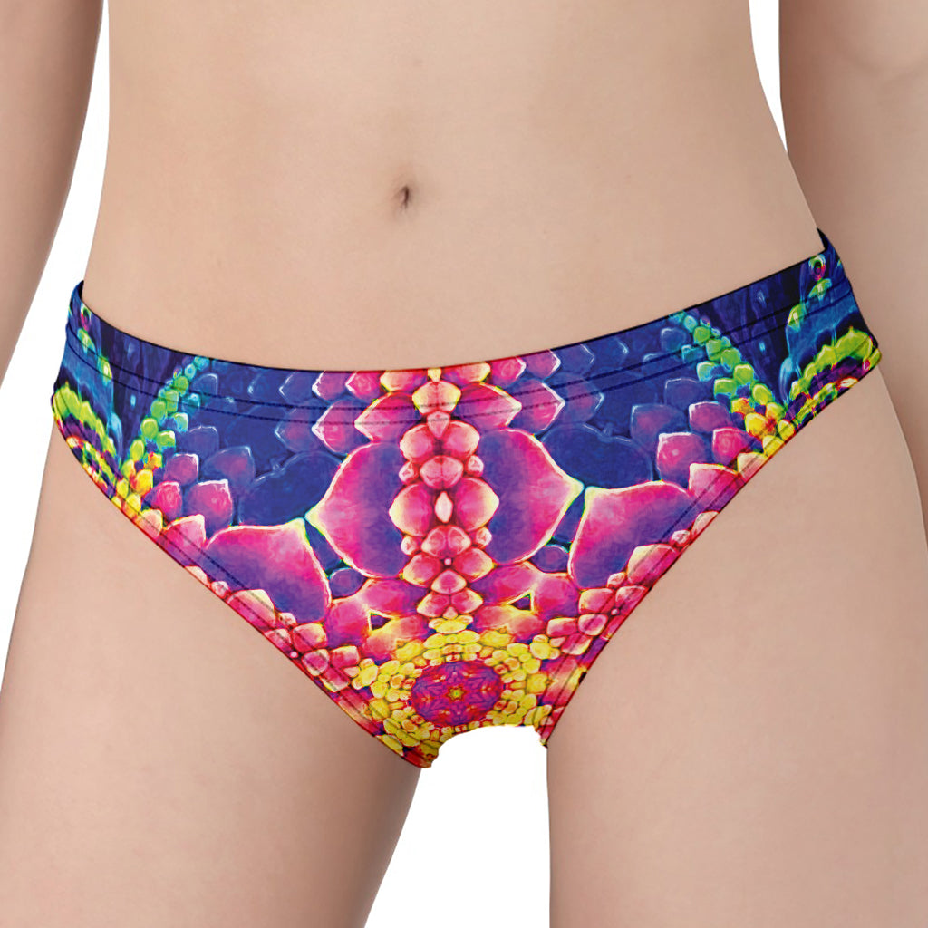 Colorful Psychedelic Kaleidoscope Print Women's Panties