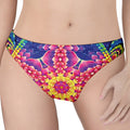 Colorful Psychedelic Kaleidoscope Print Women's Thong