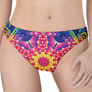 Colorful Psychedelic Kaleidoscope Print Women's Thong