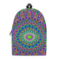 Colorful Psychedelic Optical Illusion School Backpack