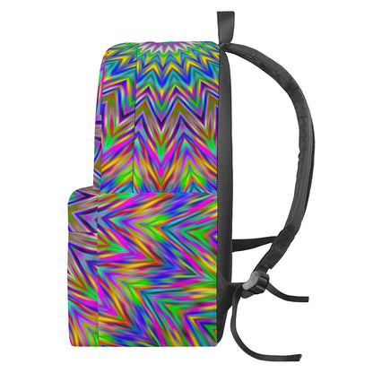 Colorful Psychedelic Optical Illusion Backpack