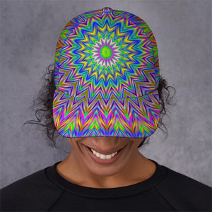 Colorful Psychedelic Optical Illusion Baseball Cap