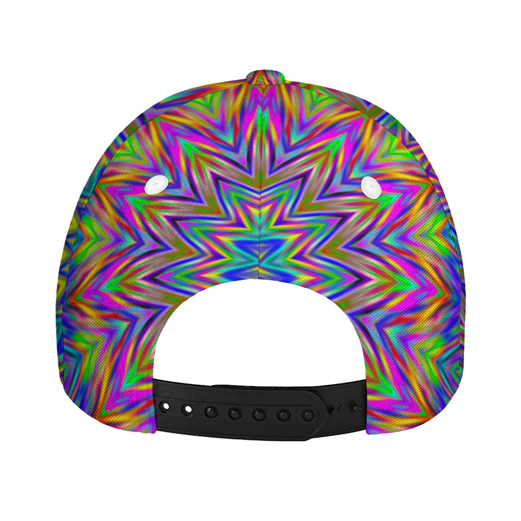 Colorful Psychedelic Optical Illusion Baseball Cap