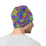 Colorful Psychedelic Optical Illusion Beanie
