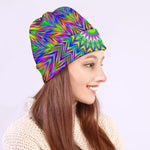 Colorful Psychedelic Optical Illusion Beanie