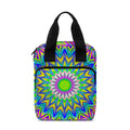Colorful Psychedelic Optical Illusion Bible Tote Bag