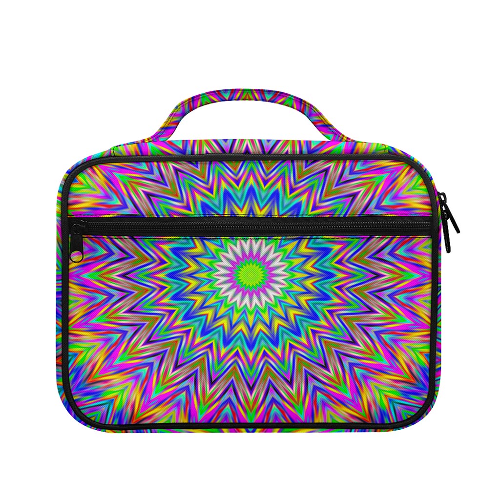 Colorful Psychedelic Optical Illusion Briefcase Bible Bag