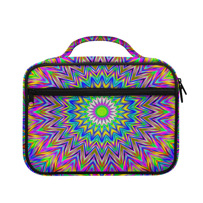 Colorful Psychedelic Optical Illusion Briefcase Bible Bag