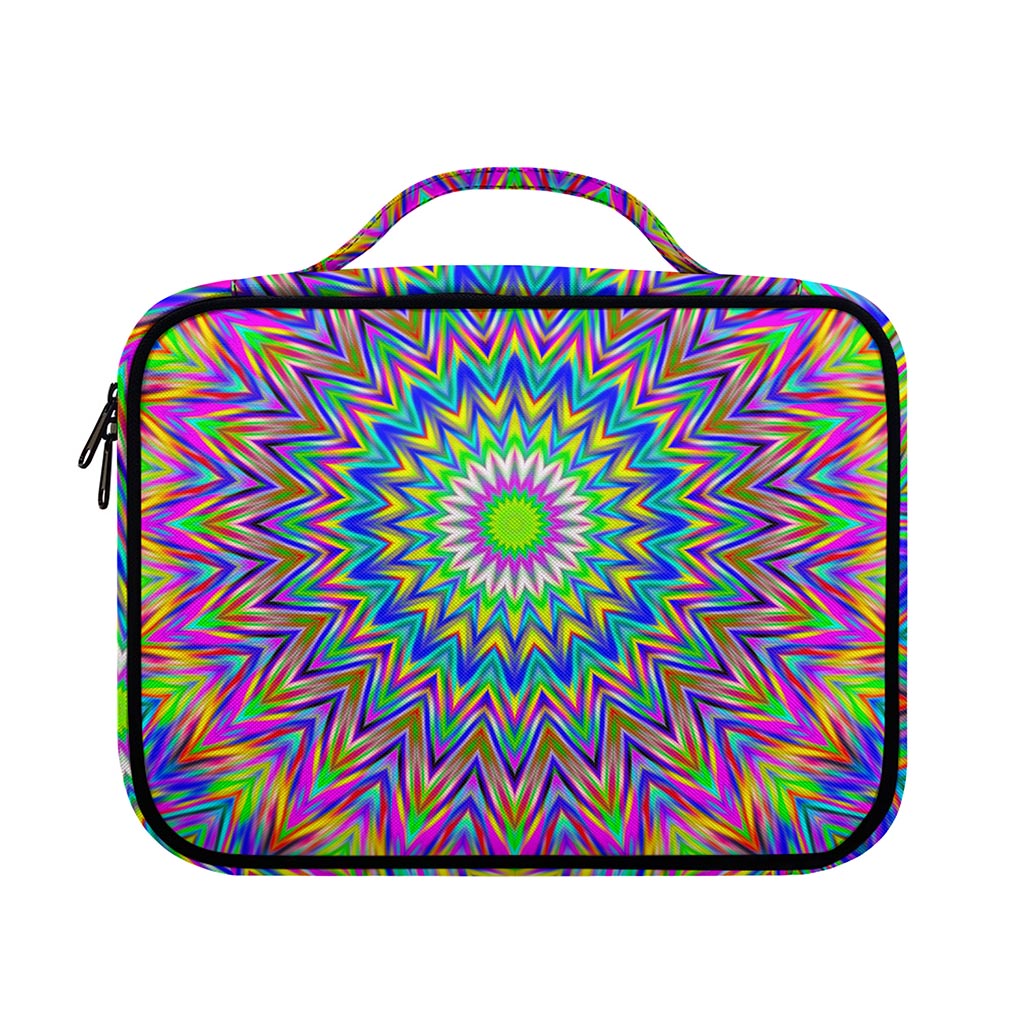 Colorful Psychedelic Optical Illusion Briefcase Bible Bag