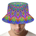 Colorful Psychedelic Optical Illusion Bucket Hat