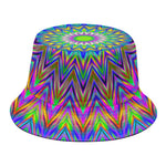 Colorful Psychedelic Optical Illusion Bucket Hat