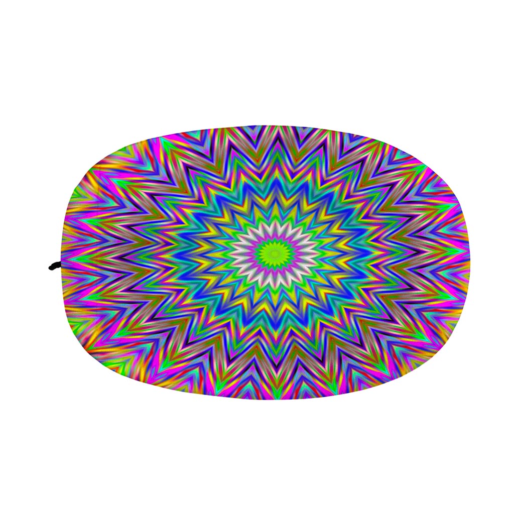 Colorful Psychedelic Optical Illusion Car Side Mirror Covers