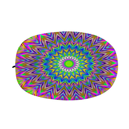 Colorful Psychedelic Optical Illusion Car Side Mirror Covers