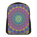 Colorful Psychedelic Optical Illusion Casual Backpack