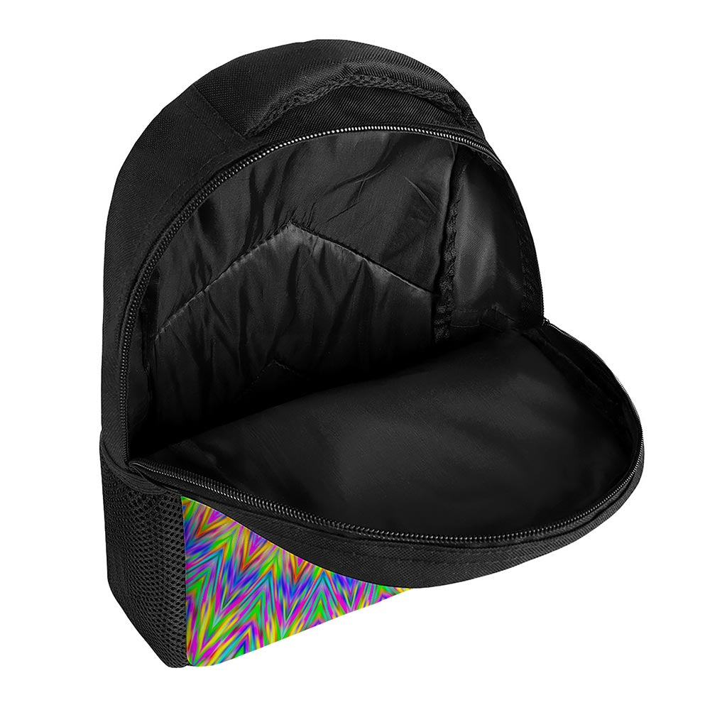 Colorful Psychedelic Optical Illusion Casual Backpack