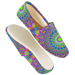 Colorful Psychedelic Optical Illusion Casual Shoes
