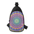 Colorful Psychedelic Optical Illusion Sling Bag