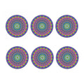 Colorful Psychedelic Optical Illusion Coaster Set