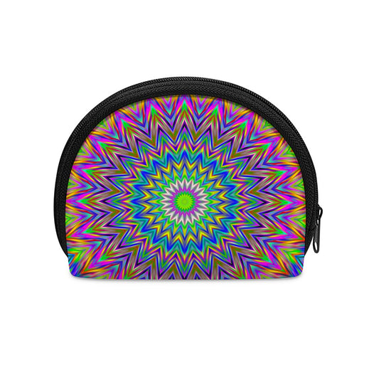 Colorful Psychedelic Optical Illusion Coin Purse