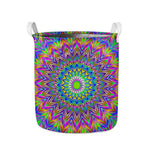 Colorful Psychedelic Optical Illusion Collapsible Laundry Basket