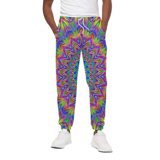 Colorful Psychedelic Optical Illusion Cotton Pants
