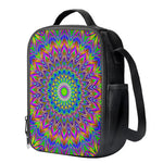 Colorful Psychedelic Optical Illusion Crossbody Lunch Bag