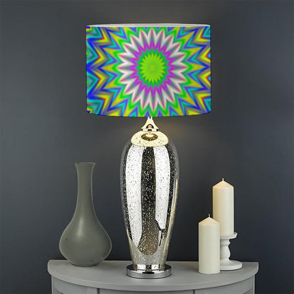 Colorful Psychedelic Optical Illusion Drum Lamp Shade