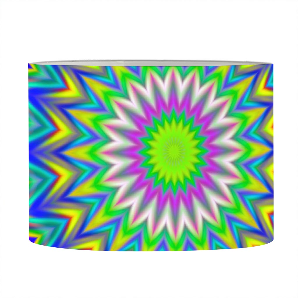 Colorful Psychedelic Optical Illusion Drum Lamp Shade