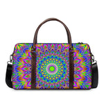 Colorful Psychedelic Optical Illusion Duffle Bag