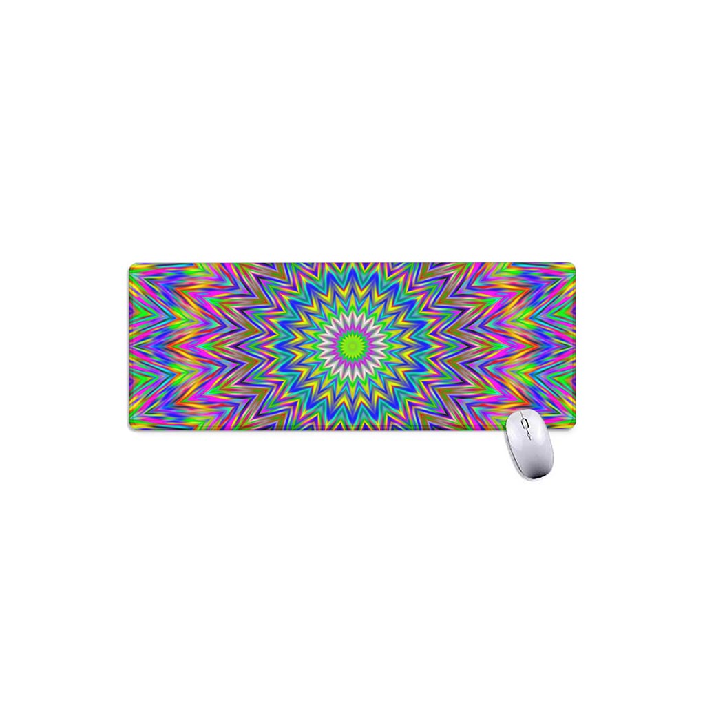 Colorful Psychedelic Optical Illusion Extended Mouse Pad