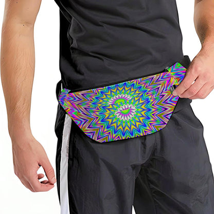 Colorful Psychedelic Optical Illusion Fanny Pack