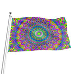 Colorful Psychedelic Optical Illusion Flag