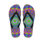 Colorful Psychedelic Optical Illusion Flip Flops