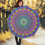 Colorful Psychedelic Optical Illusion Foldable Umbrella